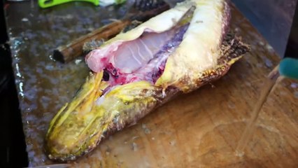 Japanese Street Food - CROCODILE FISH Sashimi Seafood Okinawa Japan