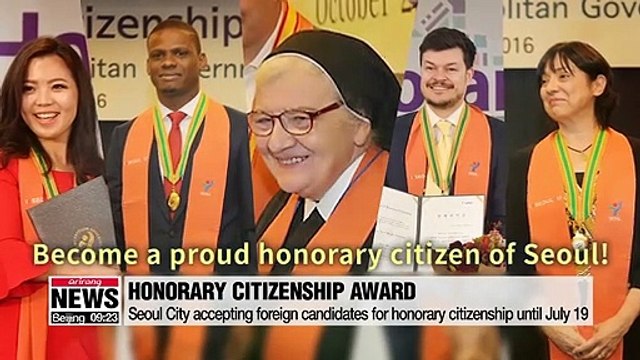 Seoul City accepting foreign candidates for honorary citizenship until July 19