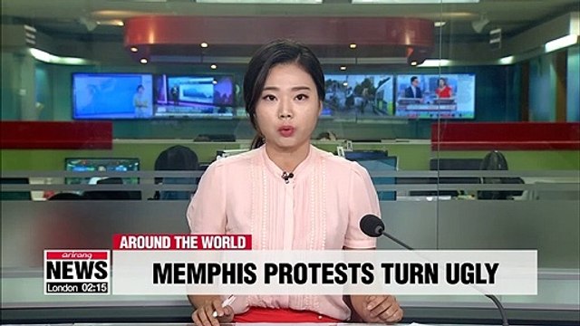 At least 25 police officers injured in Memphis in protest over death of African-American man