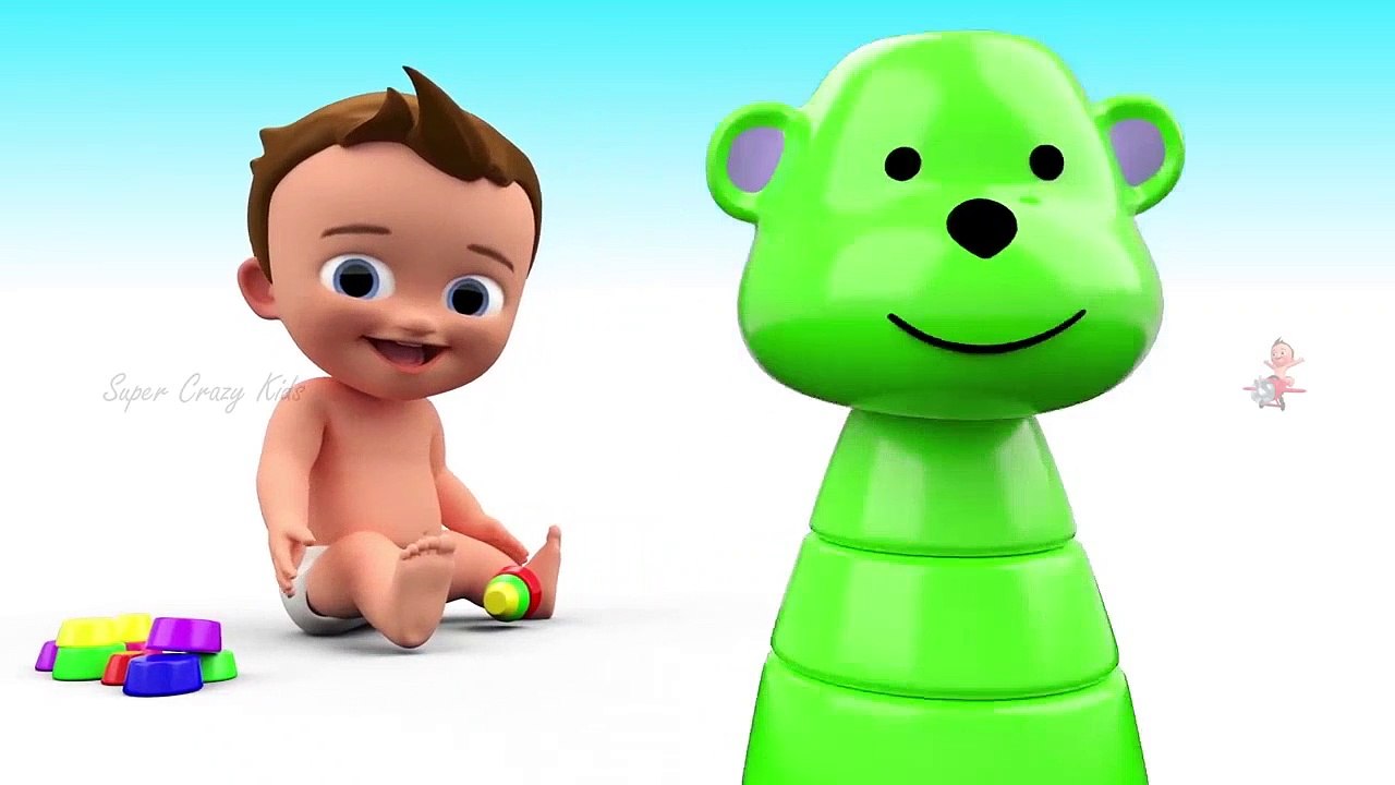 Learn Colors for Children with Baby Hen Eggs Wooden Toy Train 3D Kids Toddlers Learning Educational