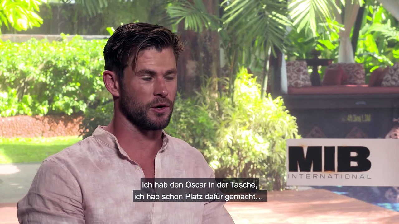 Men in black international film - chris hemsworth und tom holland