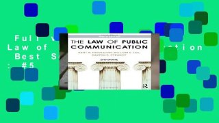 Full version  The Law of Public Communication  Best Sellers Rank : #5