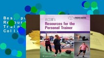 Best product  ACSM's Resources for the Personal Trainer - American College of Sports Medicine