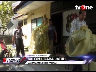 Balon Udara Jatuh Timpa Rumah Warga