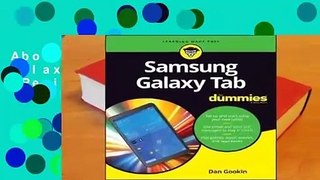 About For Books  Samsung Galaxy Tabs for Dummies  Review