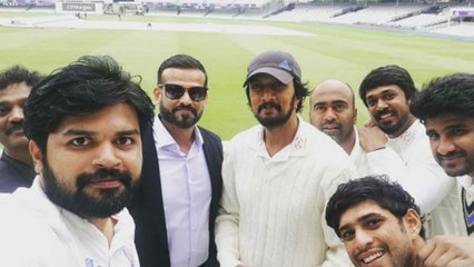 ಚಿತ್ರೀಕರಣದಿಂದ ಬ್ರೇಕ್ ಪಡೆದು ಕ್ರಿಕೆಟ್ ಅಂಗಳದಲ್ಲಿ ಕಾಣಿಸಿಕೊಳ್ಳುತ್ತಿರುತ್ತಾರೆ ಕಿಚ್ಚ  | FILMIBEAT KANNADA