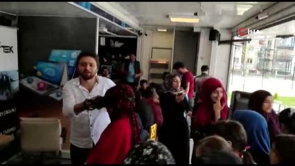 Güvenli internet tırı Sincan'da öğrencilerle buluştu