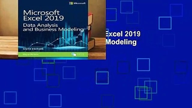 About For Books Microsoft Excel 2019 Data Analysis and Business Modeling Best Sellers Rank : #1