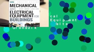 Review  Mechanical and Electrical Equipment for Buildings - Walter T. Grondzik