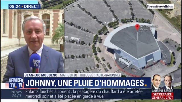 C'est quelque chose de très symbolique. Le maire de Toulouse a décidé de nommer l'esplanade du Zénith Johnny Hallyday