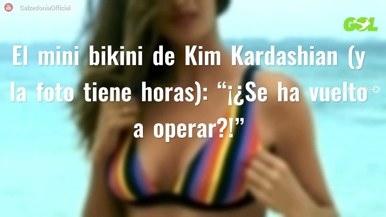 El mini bikini de Kim Kardashian (y la foto tiene horas): “¡¿Se ha vuelto a operar?!”
