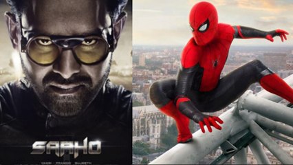 Prabhas’Saaho gets support from Spider-Man Far From Home; Check Out | FilmiBeat