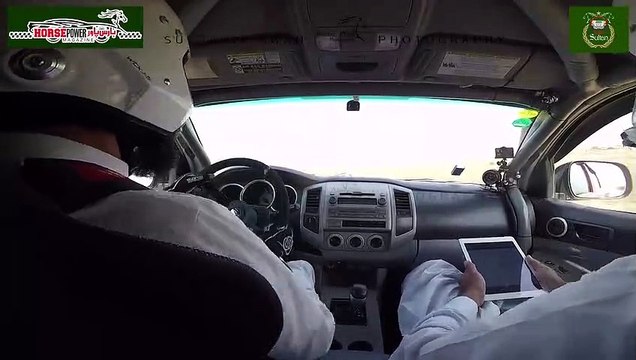 Sahibzada Sultan, Toyota Tacoma Inside camera view, Hub Rally
