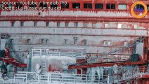 Découvrez Le brise-glace russe Yamal en pleine action filmé par un drone !