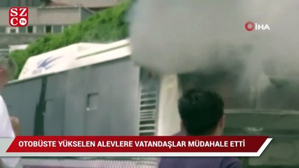 Tải video: Sefaköy'de seyir halindeki bir otobüs alev aldı