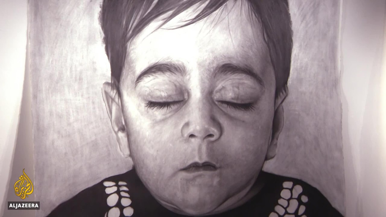 UK exhibit displays refugee artists' dangerous journey to Europe