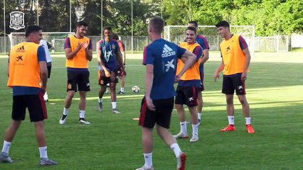 Primer Entrenamiento de la Selección Española Sub 21 en Italia