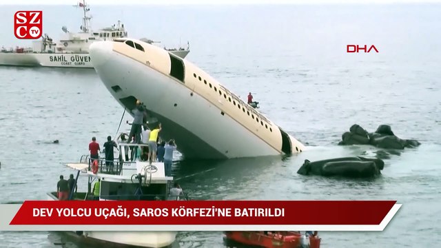 Dev yolcu uçağı, Saros Körfezi'ne batırıldı