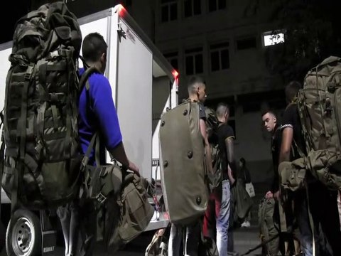 Départ des Chasseurs alpins pour la Côte d'Ivoire