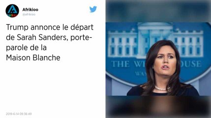 Donald Trump annonce le départ de Sarah Sanders, sa « merveilleuse » porte-parole « guerrière »