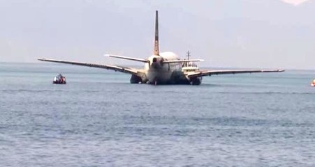 Dev yolcu uçağı Saros'da batırıldı