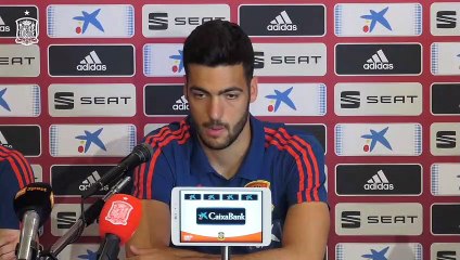 Mikel Merino y Pol Lirola, Antes de Comenzar el Europeo Sub 21