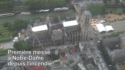Première messe à Notre-Dame, deux mois après l'incendie