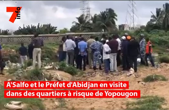 A'Salfo et le Préfet d'Abidjan en visite dans des quartiers à risque de Yopougon