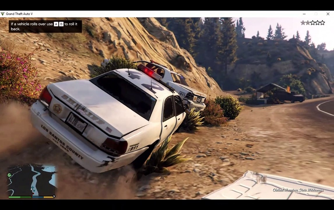 GTA 5 GAMEPLAY WITH COPS CHASING DRAMATIC