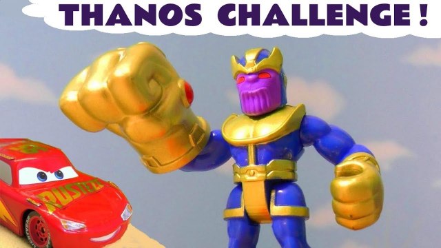 Hot Wheels Marvel Avengers 4 Endgame Thanos Challenge with Disney Pixar Cars 3 Lightning McQueen & DC Comics Superheroes Family Friendly Full Episode