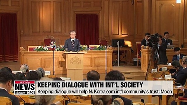 Moon calls on N. Korea to make practical measures to denuclearize