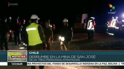 Derrumbe en mina de Chile deja tres personas atrapadas