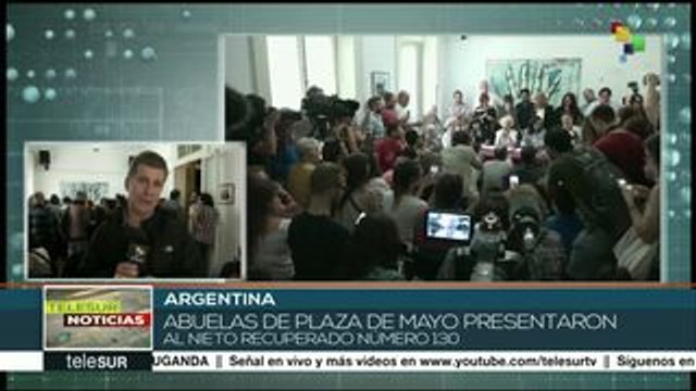 Abuelas de Plaza de Mayo presentan al nieto 130 en Argentina