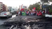 Protesto na Terceira Ponte em Vila Velha