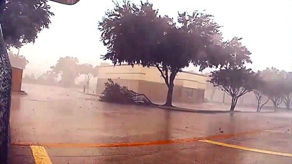 Texas Storm Quickly Rips Through Town