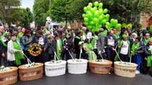 Crowds gather in North Kensington to show their solidarity on second anniversary of Grenfell Tower fire