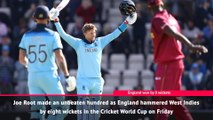 Fast Match Report - Root century sees England cruise past West Indies