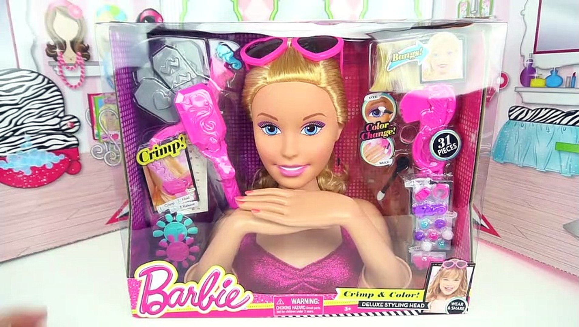 Muñeca Barbie para Peinar y Maquillar Pintar Uñas - Barbie Como  Descendientes Mal & Evie - Vidéo Dailymotion