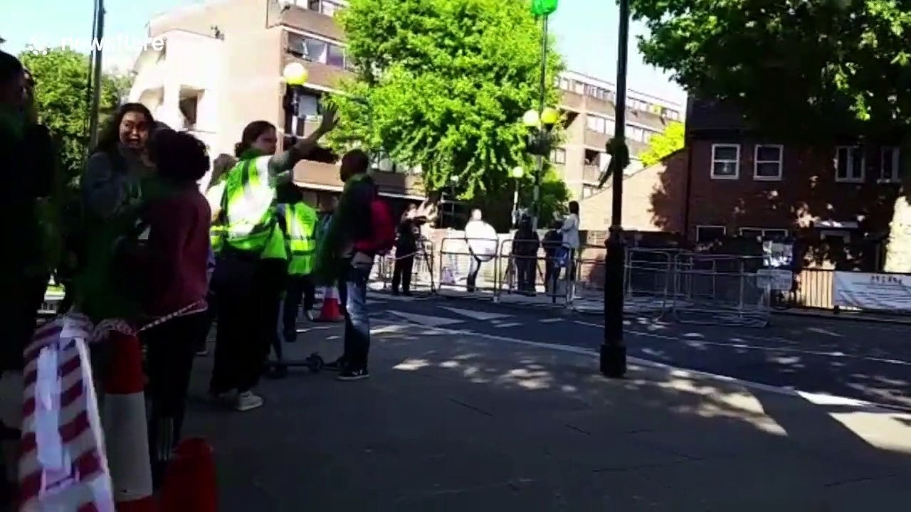 Second anniversary of devastating Grenfell Tower fire draws crowd