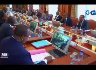 RTG - Cérémonie de passation de charge du Ministre de la pêche Biendi Mganga MOUSSAVOU