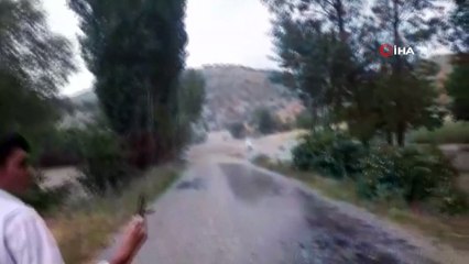 Yozgat’ta şiddetli yağış ekili alanlara zarar verdi