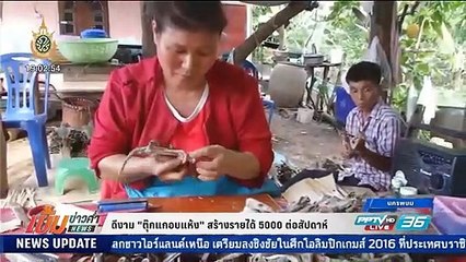 ดีงาม "ตุ๊กแกอบแห้ง" สร้างรายได้ 5,000 ต่อสัปดาห์