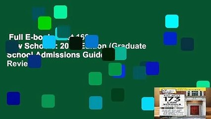 Full E-book  Best 169 Law Schools: 2016 Edition (Graduate School Admissions Guides)  Review