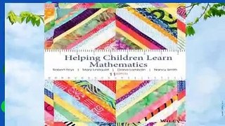 [BEST SELLING]  Helping Children Learn Mathematics
