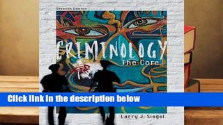 [NEW RELEASES]  Criminology: The Core