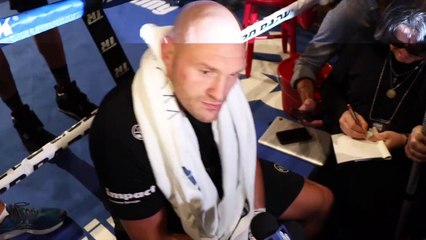'IM NOT HERE TO TALK ABOUT (JOSHUA). I'VE NO INTEREST' -TYSON FURY ASKED ON AJ,  CUTS SHORT REPORTER