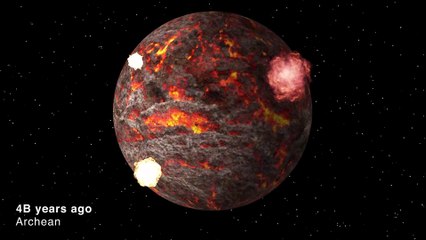 Earth evolution animation