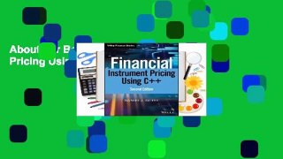 About For Books  Financial Instrument Pricing Using C++  Review