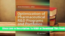 [Read] Optimization of Pharmaceutical R&d Programs and Portfolios: Design and Investment Strategy