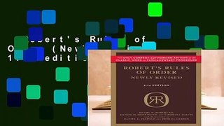 Robert's Rules of Order (Newly Revised, 11th edition) Complete